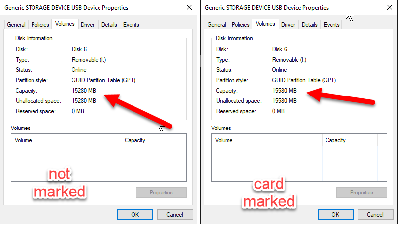 SD Card Size Comparison