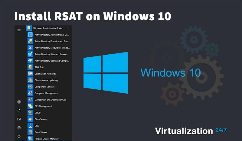Deploy RSAT tools on Windows